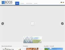 Tablet Screenshot of boos-textil.de